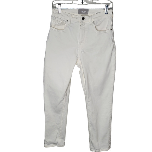Everlane Denim - Everlane The Cheeky Jean Womens Size 27 Ankle Crop White High Rise ivory